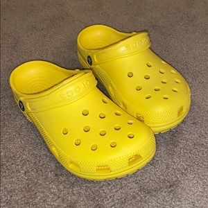 Yellow crocs